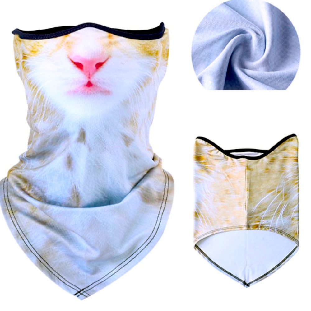 3D Unisex Cat Funny Animal Face Fabric Mask